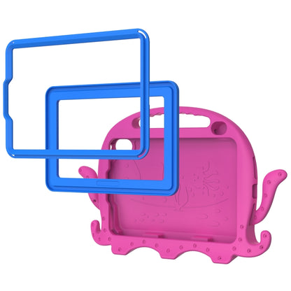 For iPad mini 6 / mini 2024 Octopus Style EVA Hybrid PC Tablet Case with Strap(RoseRed) - iPad mini 6 Cases by buy2fix | Online Shopping UK | buy2fix
