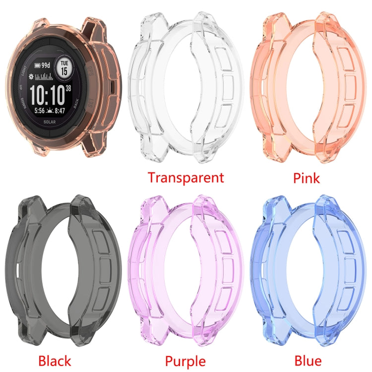 For Garmin Instinct 2S Shockproof TPU Soft Watch Protective Case(Transparent) - Watch Cases by buy2fix | Online Shopping UK | buy2fix