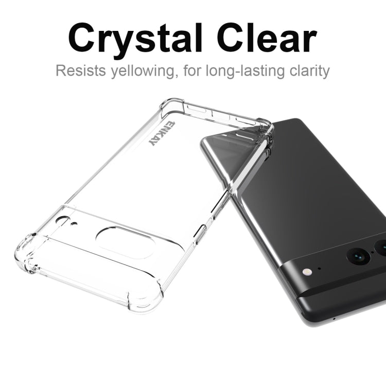 For Google Pixel 7 ENKAY Clear TPU Shockproof Case - Google Cases by ENKAY | Online Shopping UK | buy2fix