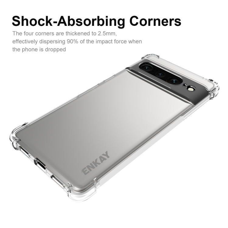 For Google Pixel 7 Pro ENKAY Clear TPU Shockproof Case - Google Cases by ENKAY | Online Shopping UK | buy2fix