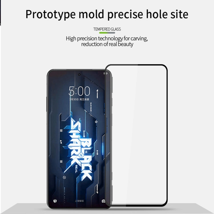 For Xiaomi Black Shark 5 / 5 Pro PINWUYO 9H 2.5D Full Screen Tempered Glass Film(Black) -  by PINWUYO | Online Shopping UK | buy2fix