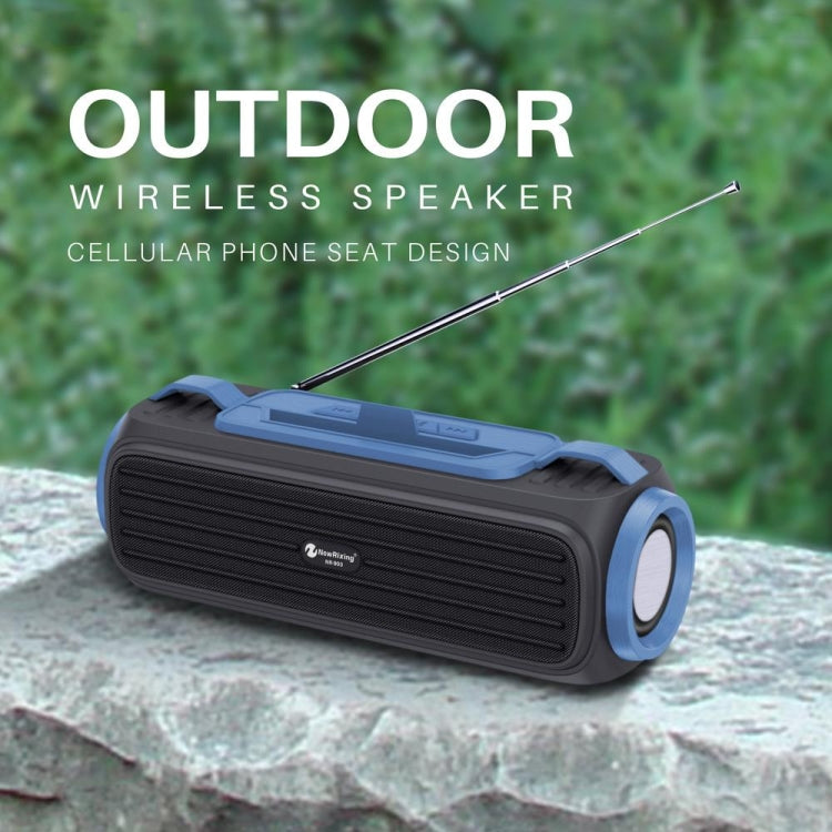 NewRixing NR903F TWS Portable Outdoor Bluetooth Speaker Support TF Card / FM(Black) - Desktop Speaker by NewRixing | Online Shopping UK | buy2fix
