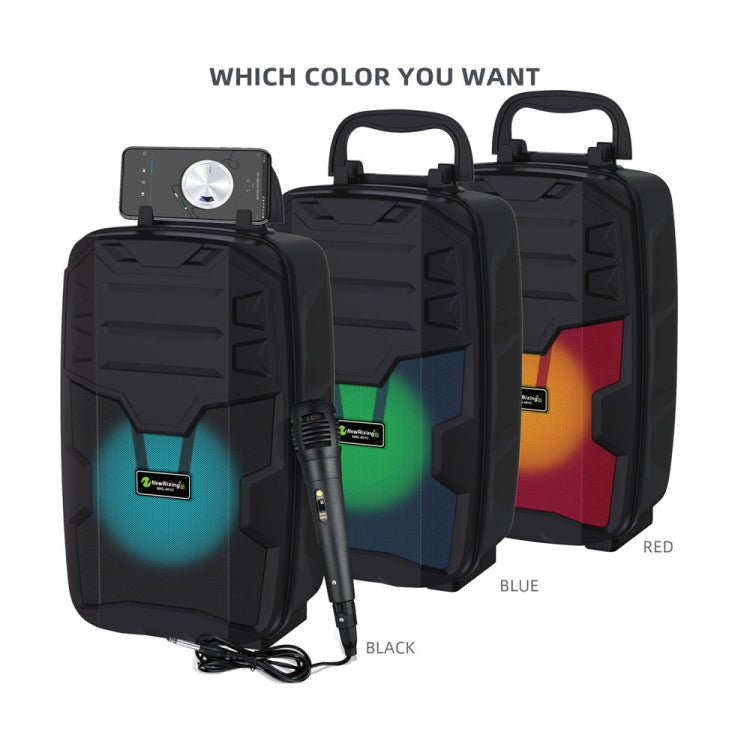 NewRixing NRG401C Outdoor Portable Karaoke Wireless Speaker High-Power Audio Amplifier No Mic(Black) - Desktop Speaker by NewRixing | Online Shopping UK | buy2fix