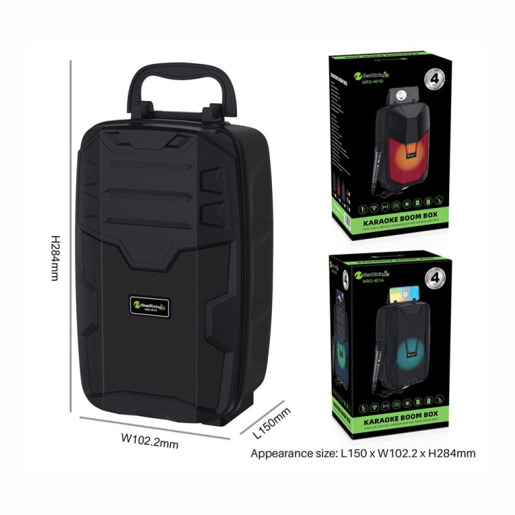NewRixing NRG401C Outdoor Portable Karaoke Wireless Speaker High-Power Audio Amplifier No Mic(Black) - Desktop Speaker by NewRixing | Online Shopping UK | buy2fix