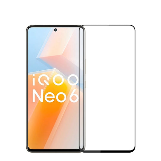 For vivo iQOO Neo6 PINWUYO 9H 2.5D Full Screen Tempered Glass Film(Black)