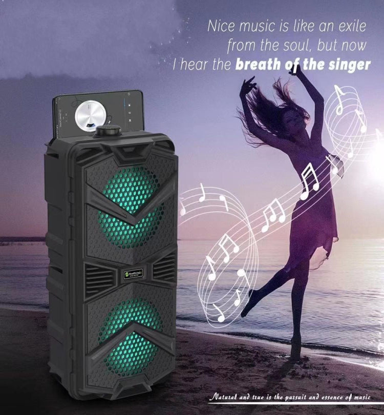 NewRixing NRG5501B Outdoor Portable Karaoke Wireless Speaker 16W Audio Amplifier with Mic - Desktop Speaker by NewRixing | Online Shopping UK | buy2fix