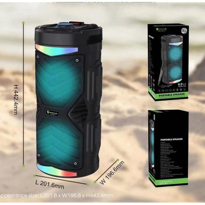 NewRixing NRG6601A Outdoor Portable Karaoke Wireless Speaker 20W Audio Amplifier With Mic(B) - Desktop Speaker by NewRixing | Online Shopping UK | buy2fix