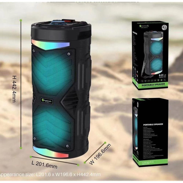 NewRixing NRG6601A Outdoor Portable Karaoke Wireless Speaker 20W Audio Amplifier With Mic(C) - Desktop Speaker by NewRixing | Online Shopping UK | buy2fix