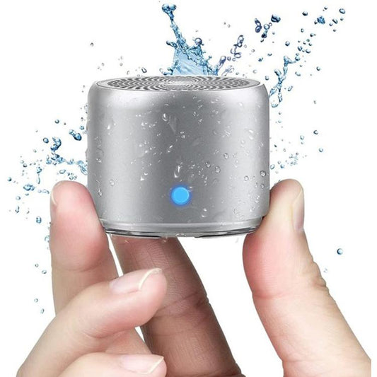 A106Pro IPX7 Waterproof Mini Portable Bluetooth Metal Speaker(Silver) by buy2fix