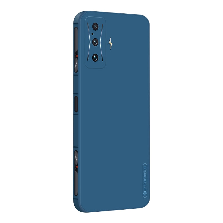 For Xiaomi Redmi K50 Gaming PINWUYO Sense Series Liquid Silicone TPU Phone Case(Blue) by PINWUYO