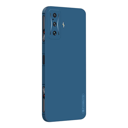 For Xiaomi Redmi K50 Gaming PINWUYO Sense Series Liquid Silicone TPU Phone Case(Blue) by PINWUYO