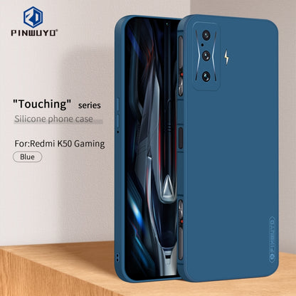 For Xiaomi Redmi K50 Gaming PINWUYO Sense Series Liquid Silicone TPU Phone Case(Blue) by PINWUYO