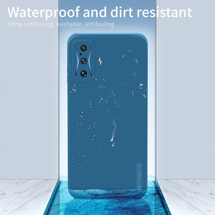 For Xiaomi Redmi K50 Gaming PINWUYO Sense Series Liquid Silicone TPU Phone Case(Blue) by PINWUYO