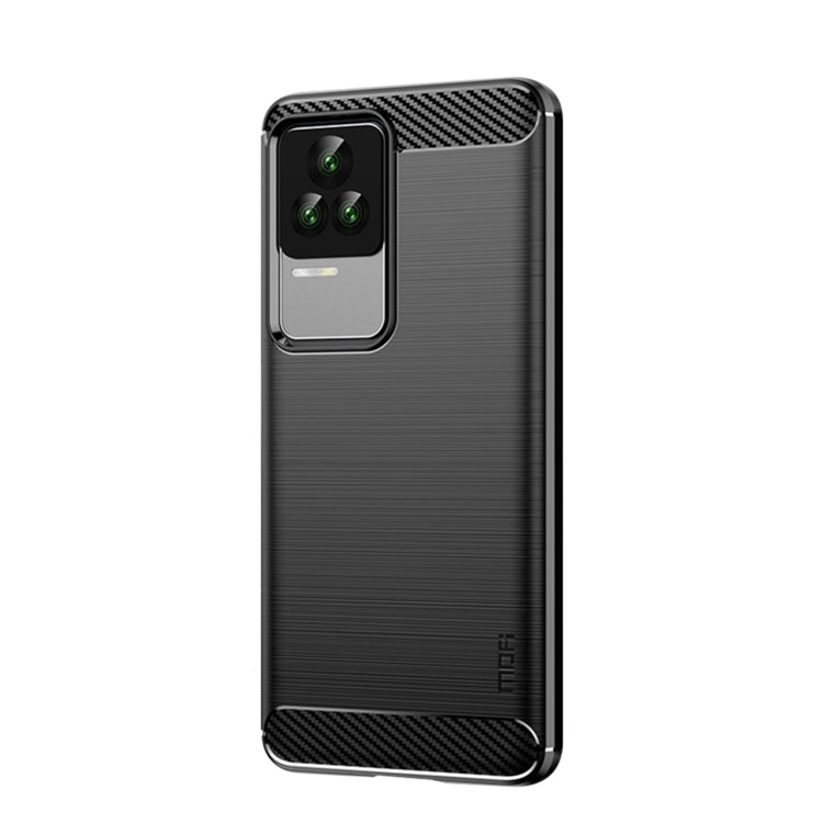For Xiaomi Redmi K50 / K50 Pro MOFI Gentleness Brushed Carbon Fiber Soft TPU Case(Black) - Xiaomi Cases by MOFI | Online Shopping UK | buy2fix