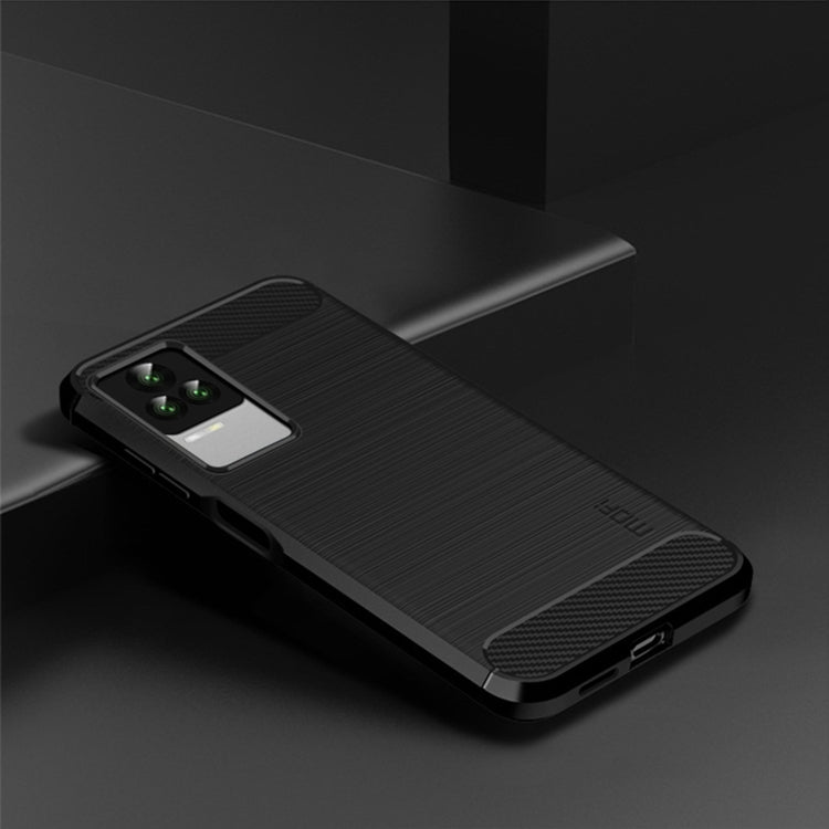 For Xiaomi Redmi K50 / K50 Pro MOFI Gentleness Brushed Carbon Fiber Soft TPU Case(Black) - Xiaomi Cases by MOFI | Online Shopping UK | buy2fix