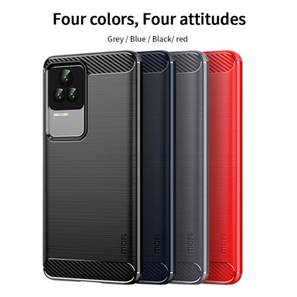 For Xiaomi Redmi K50 / K50 Pro MOFI Gentleness Brushed Carbon Fiber Soft TPU Case(Black) - Xiaomi Cases by MOFI | Online Shopping UK | buy2fix