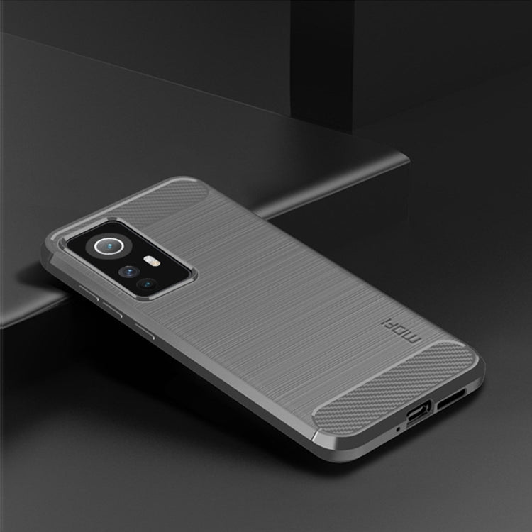 For Xiaomi 12 / 12X MOFI Gentleness Brushed Carbon Fiber Soft TPU Case(Gray) - Xiaomi Cases by MOFI | Online Shopping UK | buy2fix