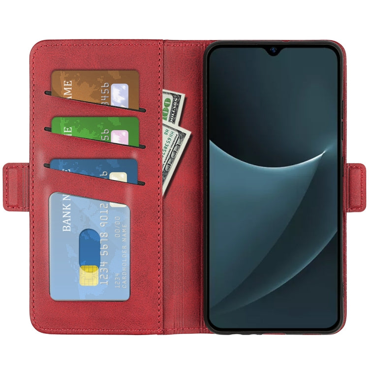 For Blackview A95 Dual-side Magnetic Buckle Leather Phone Case(Red) - More Brand by buy2fix | Online Shopping UK | buy2fix