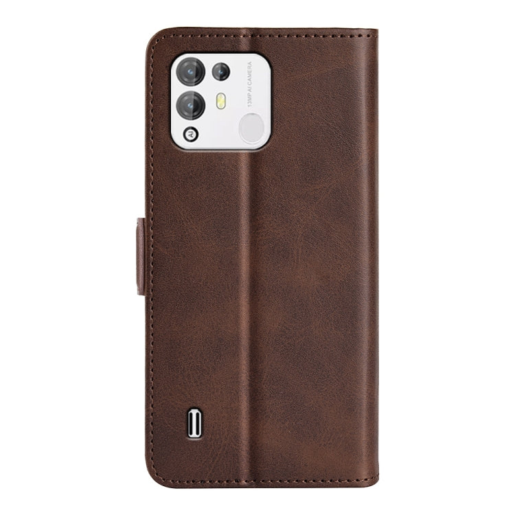 For Blackview A55 Pro Dual-side Magnetic Buckle Leather Phone Case(Brown) - More Brand by buy2fix | Online Shopping UK | buy2fix