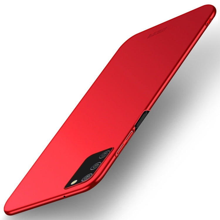 For Samsung Galaxy A02s EU / A03s / M02s / F02s MOFI Frosted PC Ultra-thin Hard Case(Red) - Galaxy Phone Cases by MOFI | Online Shopping UK | buy2fix