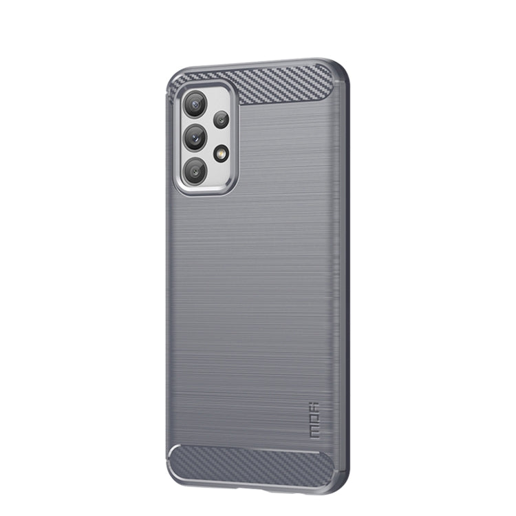 For Samsung Galaxy A23 / M23 / F23 MOFI Gentleness Series Brushed Texture Carbon Fiber Soft TPU Case(Gray) - Galaxy Phone Cases by MOFI | Online Shopping UK | buy2fix