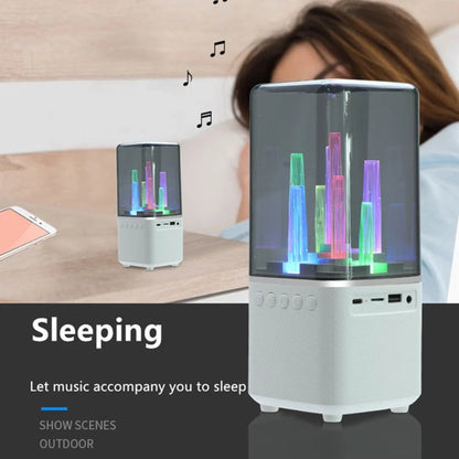 TU102 RGB Colorful Lighting Wireless Bluetooth Speaker Support FM / TF Card(Black) - Desktop Speaker by buy2fix | Online Shopping UK | buy2fix