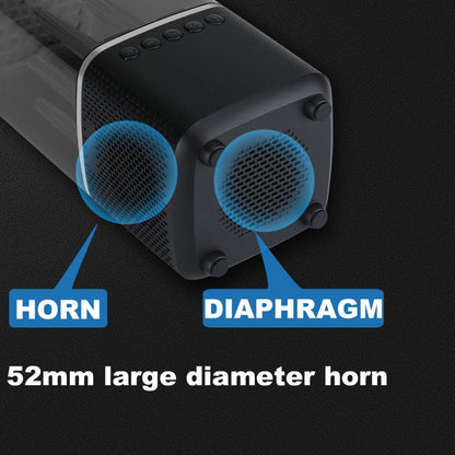 TU102 RGB Colorful Lighting Wireless Bluetooth Speaker Support FM / TF Card(Black) - Desktop Speaker by buy2fix | Online Shopping UK | buy2fix