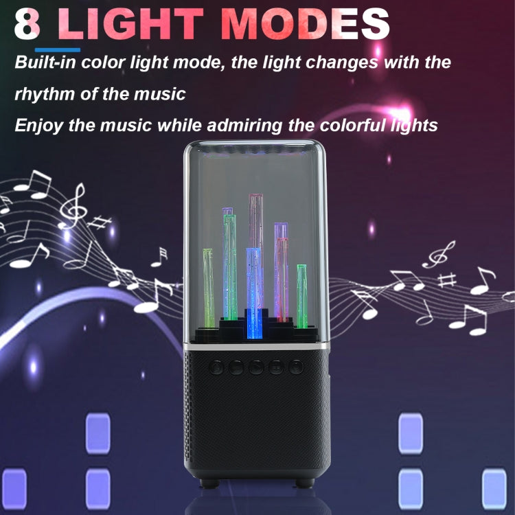 TU102 RGB Colorful Lighting Wireless Bluetooth Speaker Support FM / TF Card(White) - Desktop Speaker by buy2fix | Online Shopping UK | buy2fix