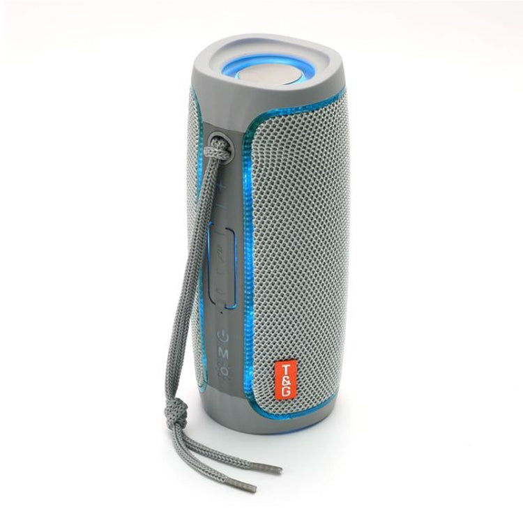 T&G TG288 TWS Portable LED Light Bluetooth Speaker(Gray) - Desktop Speaker by T&G | Online Shopping UK | buy2fix