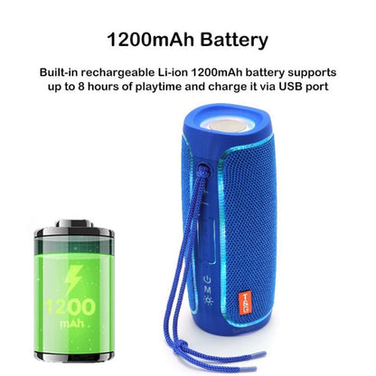 T&G TG288 TWS Portable LED Light Bluetooth Speaker(Green) - Desktop Speaker by T&G | Online Shopping UK | buy2fix