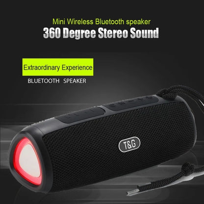 T&G TG344 Portable LED Light TWS Wireless Bluetooth Speaker(Black) - Desktop Speaker by T&G | Online Shopping UK | buy2fix