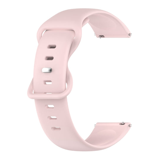 For Samsung Galaxy Watch Active 2 40mm/44mm 20mm Solid Color Silicone Watch Band(Pink)