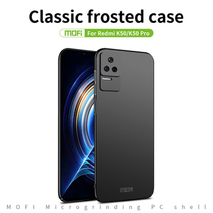 For Xiaomi Redmi K50 / K50 Pro MOFI Frosted PC Ultra-thin Hard  Phone Case(Blue) - Xiaomi Cases by MOFI | Online Shopping UK | buy2fix