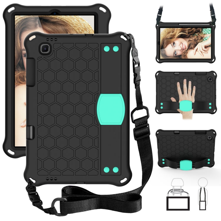 For Lenovo X306 / X606 / K10 Honeycomb EVA + PC Shockproof Tablet Case with Strap(Black+Mint Green) - Lenovo by buy2fix | Online Shopping UK | buy2fix