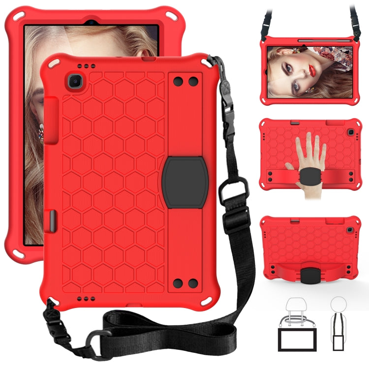 For Lenovo X306 / X606 / K10 Honeycomb EVA + PC Shockproof Tablet Case with Strap(Red+Black) - Lenovo by buy2fix | Online Shopping UK | buy2fix