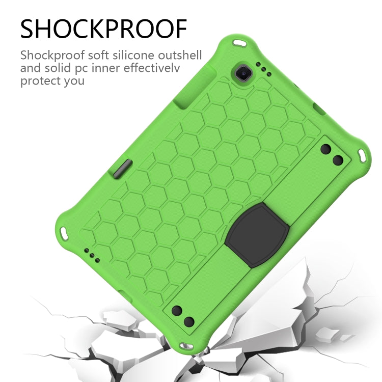 For Lenovo X306 / X606 / K10 Honeycomb EVA + PC Shockproof Tablet Case with Strap(Green+Black) - Lenovo by buy2fix | Online Shopping UK | buy2fix