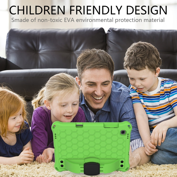 For Lenovo X306 / X606 / K10 Honeycomb EVA + PC Shockproof Tablet Case with Strap(Green+Black) - Lenovo by buy2fix | Online Shopping UK | buy2fix