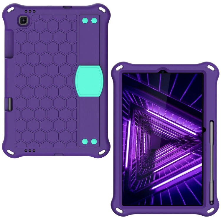 For Lenovo X306 / X606 / K10 Honeycomb EVA + PC Shockproof Tablet Case with Strap(Purple+Mint Green) - Lenovo by buy2fix | Online Shopping UK | buy2fix
