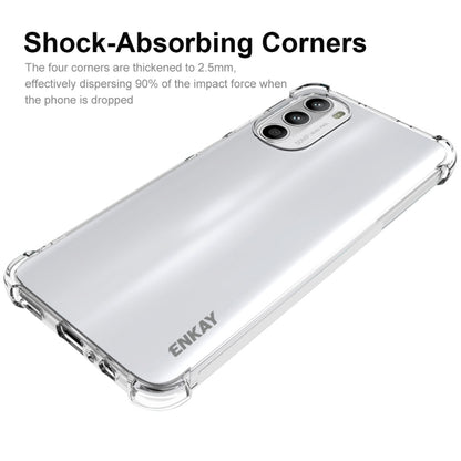 For Motorola Moto G52 ENKAY Clear TPU Shockproof Phone Case - Motorola Cases by ENKAY | Online Shopping UK | buy2fix