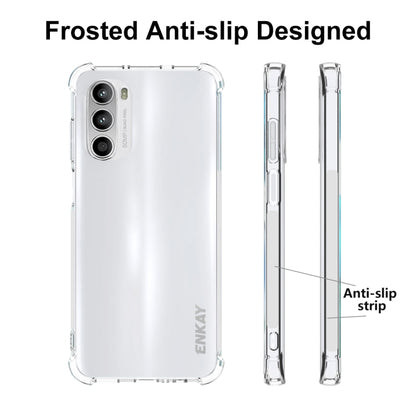 For Motorola Moto G52 ENKAY Clear TPU Shockproof Phone Case - Motorola Cases by ENKAY | Online Shopping UK | buy2fix