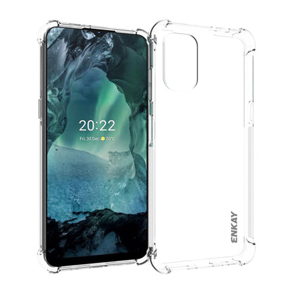 For Nokia G21 / G11 ENKAY Clear TPU Shockproof Phone Case - Nokia Cases by ENKAY | Online Shopping UK | buy2fix