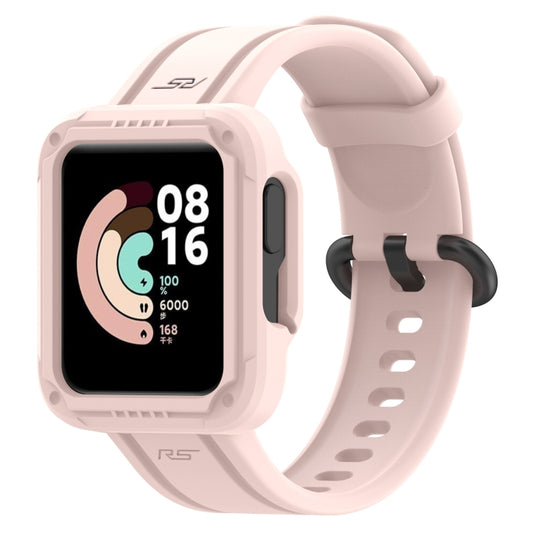 For Xiaomi Mi Watch Lite Silicone Solid Color Watch Band(Pink) - Watch Bands by buy2fix | Online Shopping UK | buy2fix