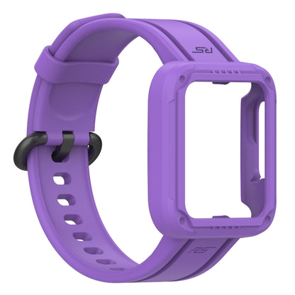 For Xiaomi Mi Watch Lite Silicone Solid Color Watch Band(Purple) - Watch Bands by buy2fix | Online Shopping UK | buy2fix