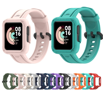 For Xiaomi Mi Watch Lite Silicone Solid Color Watch Band(Ink Blue) - Watch Bands by buy2fix | Online Shopping UK | buy2fix