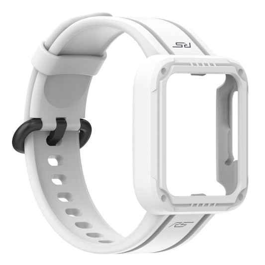 For Xiaomi Mi Watch 2 Lite Silicone Solid Color Watch Band(White) by buy2fix