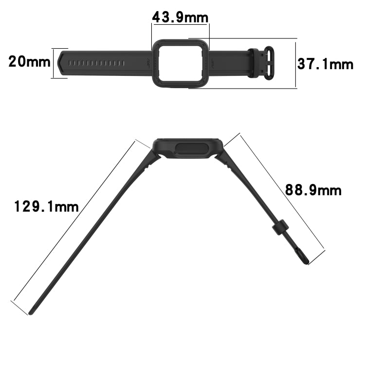 For Xiaomi Mi Watch 2 Lite Silicone Solid Color Watch Band(White) - Watch Bands by buy2fix | Online Shopping UK | buy2fix