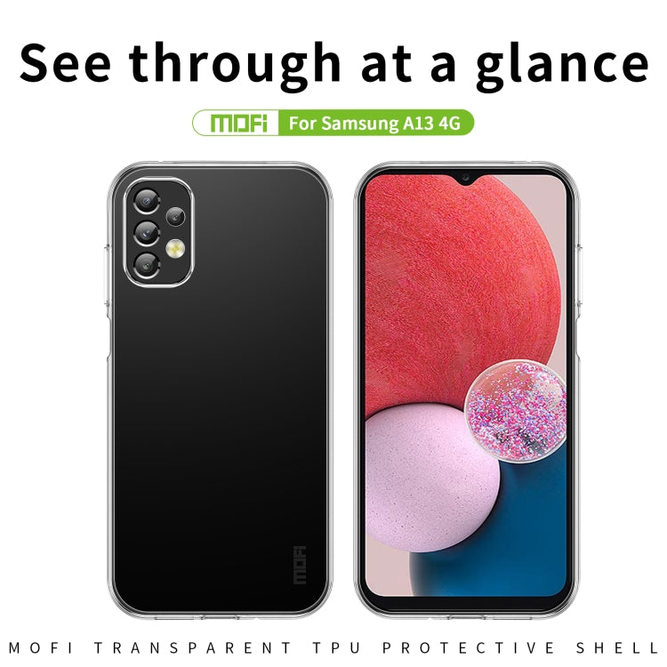 For Samsung Galaxy A13 4G MOFI Ming Series Ultra-thin TPU Phone Case(Transparent) - Galaxy Phone Cases by MOFI | Online Shopping UK | buy2fix