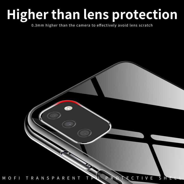 For Samsung Galaxy A03s EU 164.2mm MOFI Ming Series Ultra-thin TPU Phone Case(Transparent) - Galaxy Phone Cases by MOFI | Online Shopping UK | buy2fix