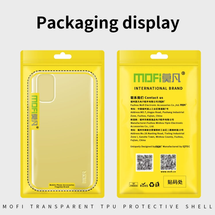 For Samsung Galaxy A22 4G MOFI Ming Series Ultra-thin TPU Phone Case(Transparent) - Galaxy Phone Cases by MOFI | Online Shopping UK | buy2fix