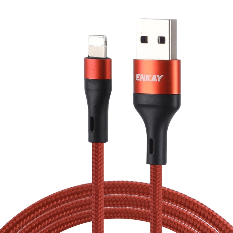 ENKAY ENK-CB118 1m USB 3.0 to 8 Pin 3A Fast Charging Sync Data Cable(Orange) - Normal Style Cable by ENKAY | Online Shopping UK | buy2fix